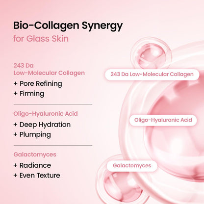 Bio-Collagen Real Deep Mask, Hydrating Overnight Hydrogel Mask, Pore Minimizing, Elasticity, Plumping Improvement, Korean Skin Care, Valentines Day Gifts for Her | 1.19Oz(34G) X 4Ea