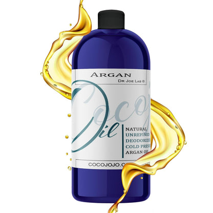 Pure Argan Oil Deodorized Unrefined Cold Pressed, 32 Fluid Ounce